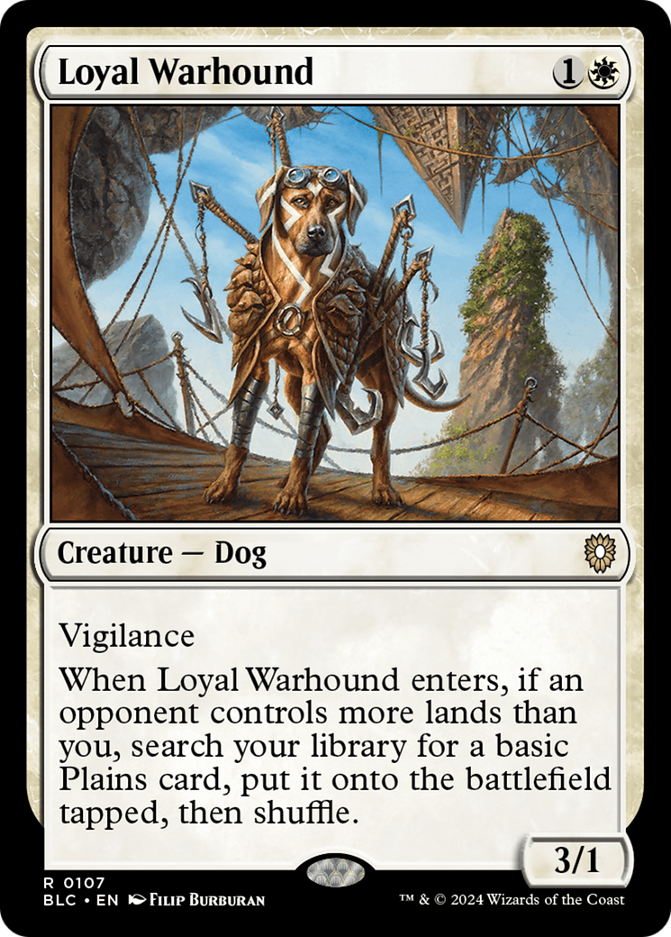 Loyal Warhound (BLC-107) [Bloomburrow Commander]