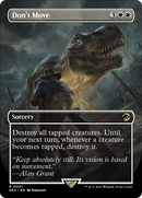 Don't Move (REX-001) [Jurassic World Collection] (Borderless) Foil