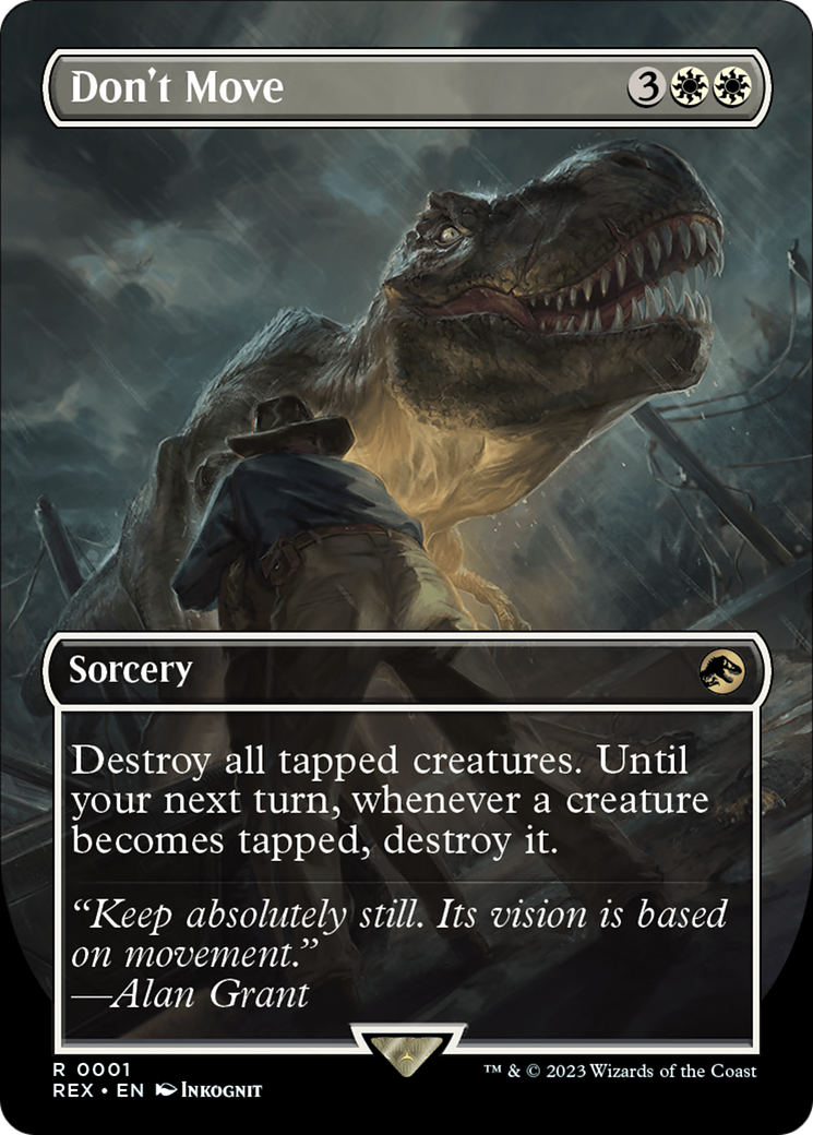 Don't Move (REX-001) [Jurassic World Collection] (Borderless)