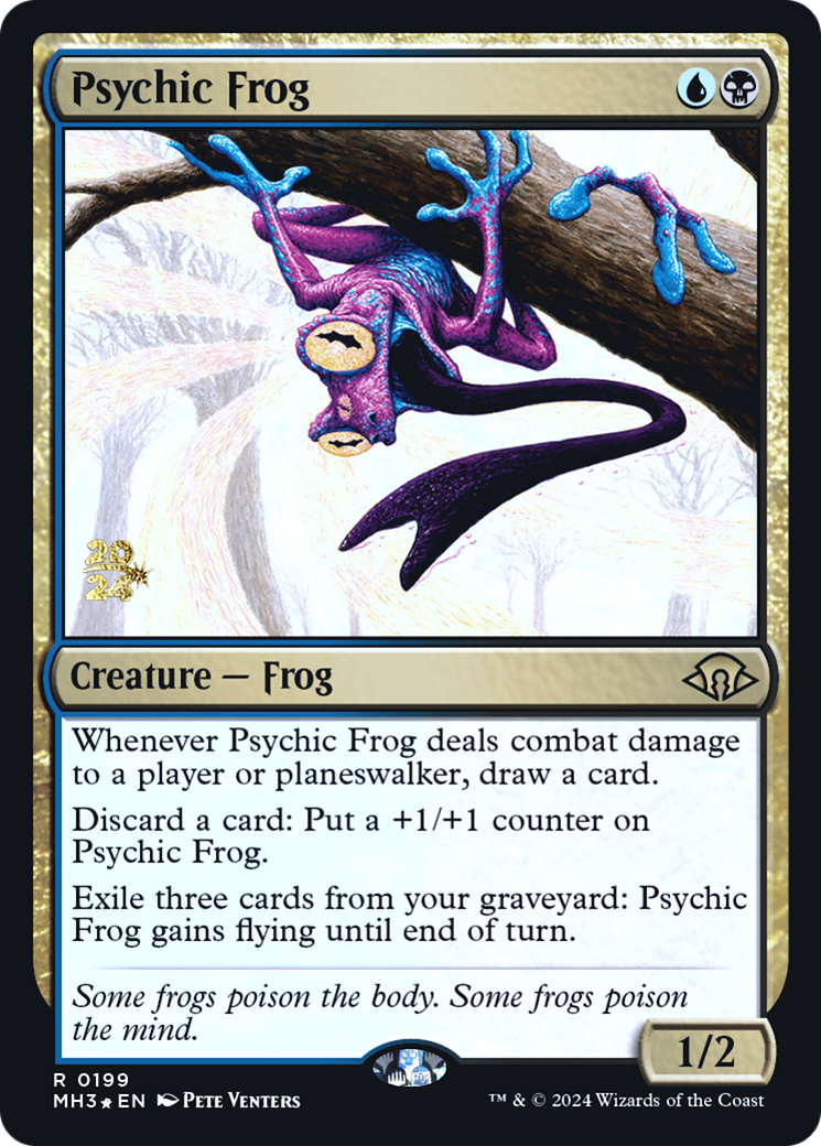 Psychic Frog (PRE-199S) [Modern Horizons 3 Promos] Foil