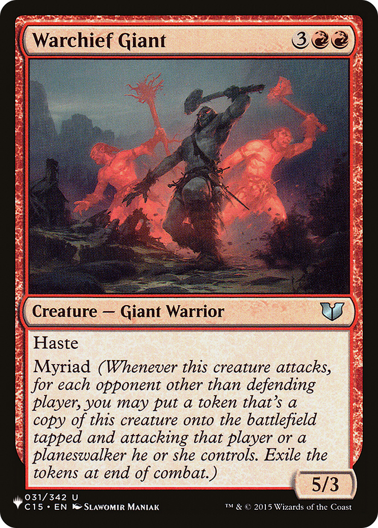 Warchief Giant (LIST-C15-31) [The List] Foil