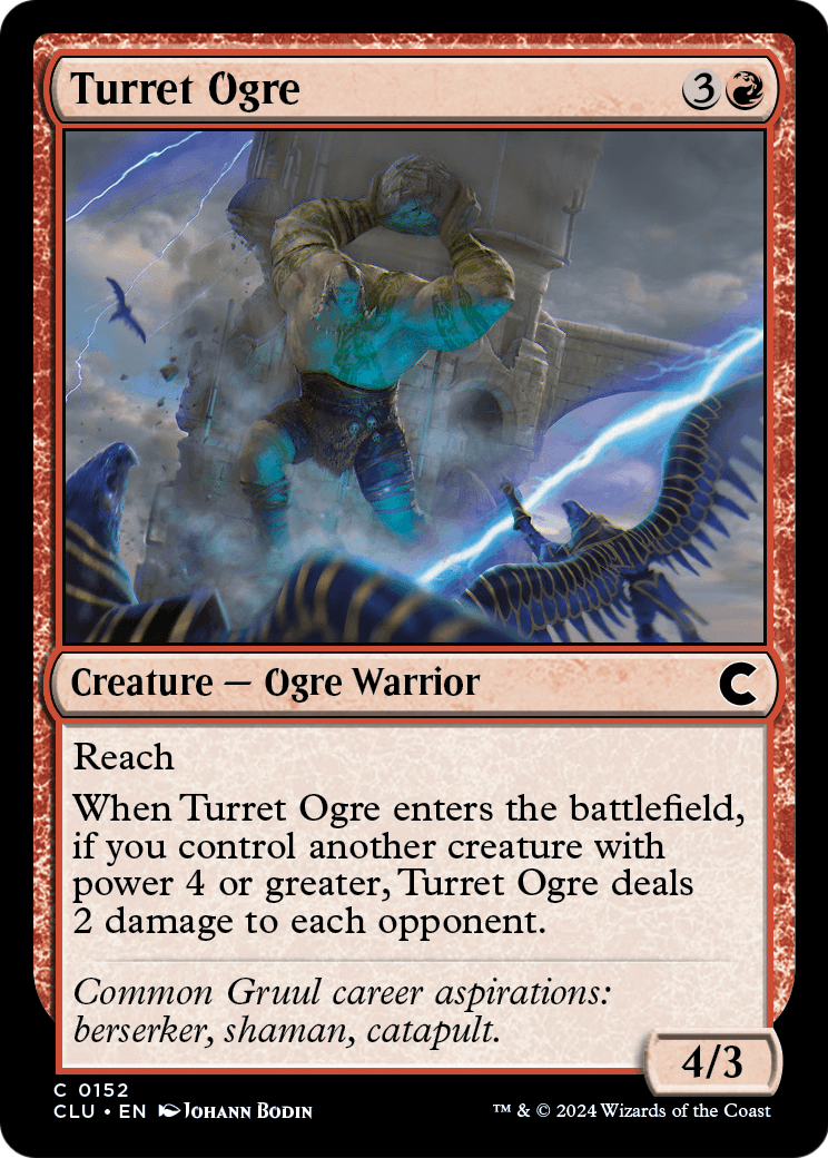 Turret Ogre (CLU-152) [Ravnica: Clue Edition]