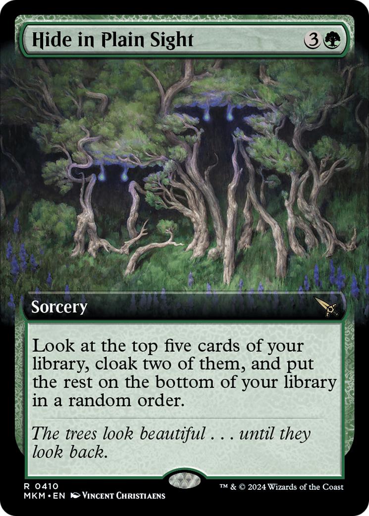 Hide in Plain Sight (MKM-410) [Murders at Karlov Manor]: (Extended Art) Foil