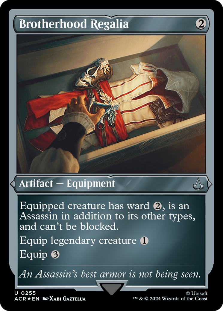 Brotherhood Regalia (ACR-255) [Assassin's Creed] Etched Foil