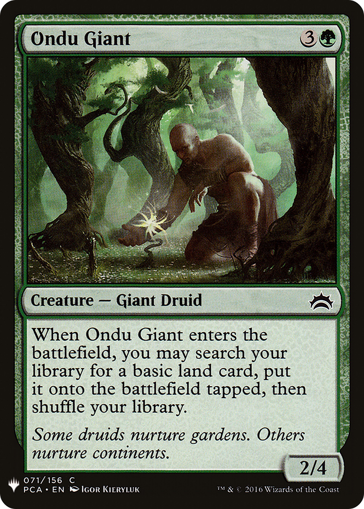 Ondu Giant (LIST-PCA-71) [The List]