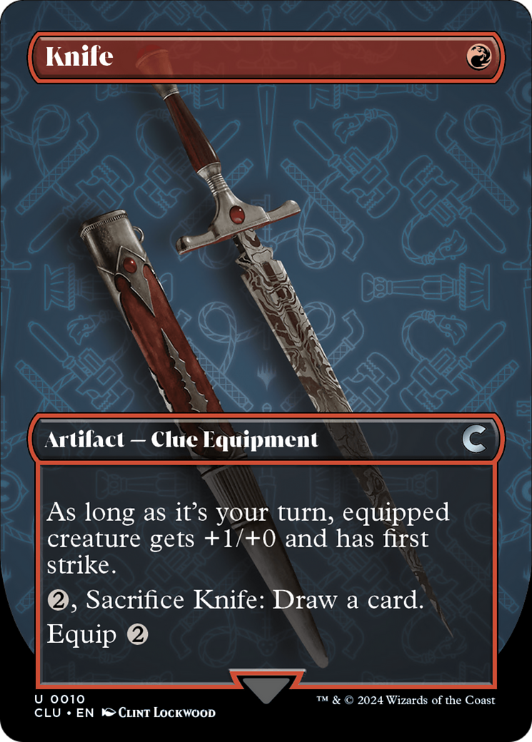 Knife (CLU-010) [Ravnica: Clue Edition] (Borderless)