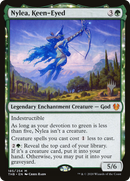 Nylea, Keen-Eyed (PPTHB-185P) [Theros Beyond Death Promos]: (enchantment) Foil