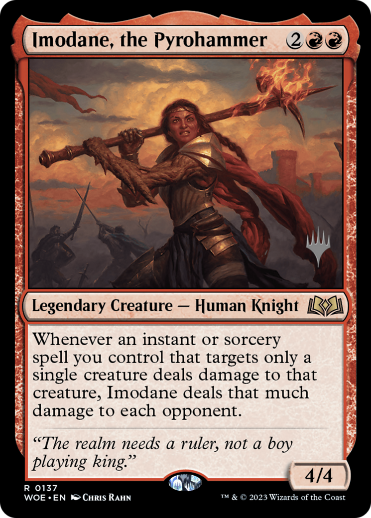 Imodane, the Pyrohammer (PPWOE-137P) [Wilds of Eldraine Promos]