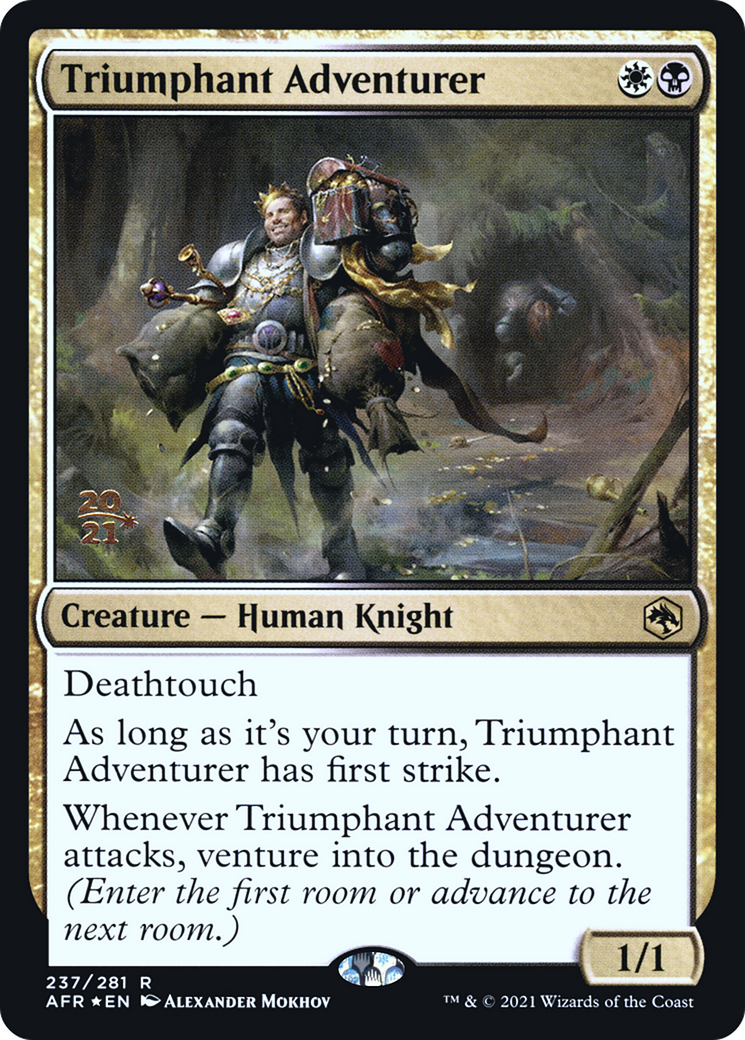 Triumphant Adventurer (PRE-237S) [Adventures in the Forgotten Realms Promos] Foil
