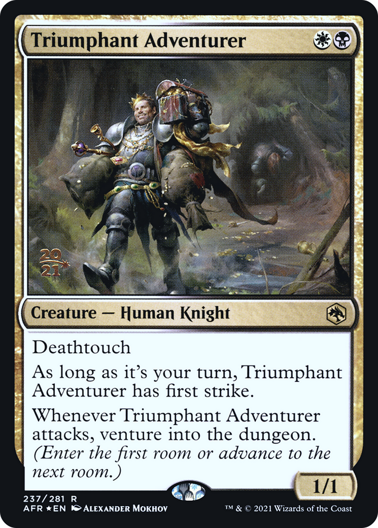 Triumphant Adventurer (PRE-237S) [Adventures in the Forgotten Realms Promos] Foil