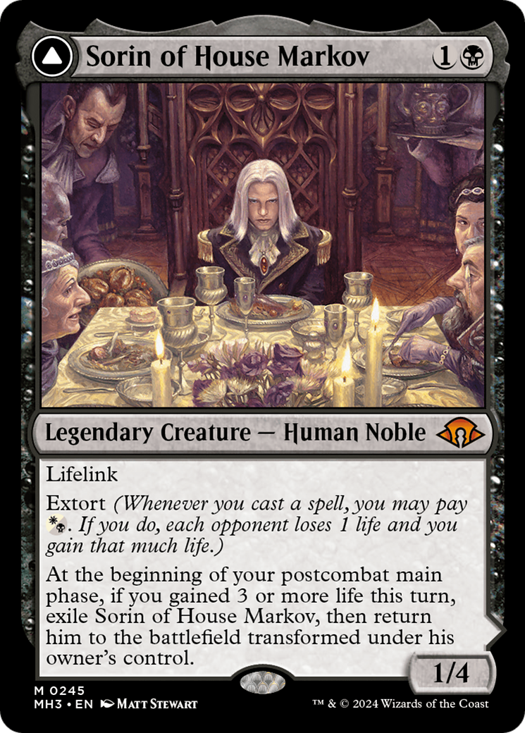 Sorin of House Markov // Sorin, Ravenous Neonate (MH3-245) [Modern Horizons 3] Foil