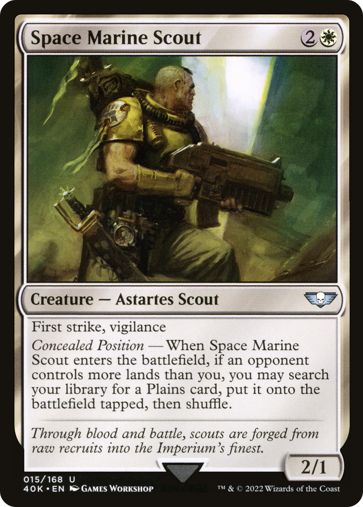 Space Marine Scout (40K-015) [Warhammer 40,000 Commander]