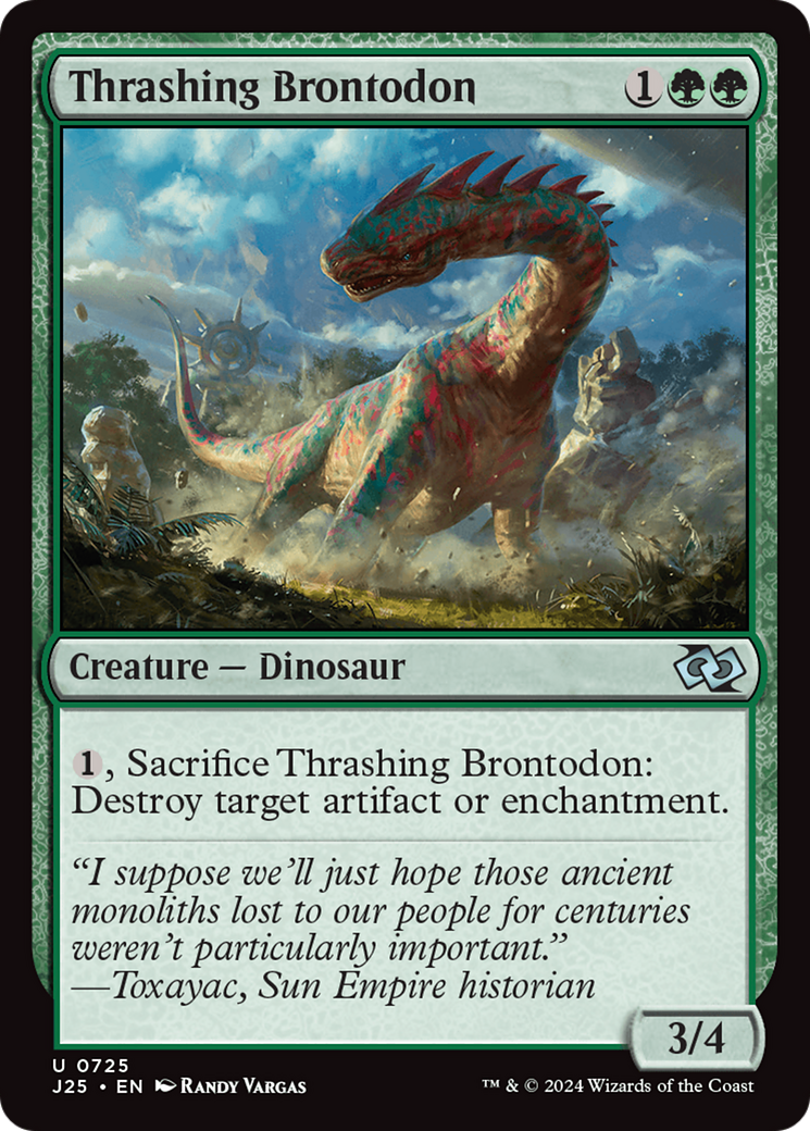 Thrashing Brontodon (J25-725) [Foundations Jumpstart]