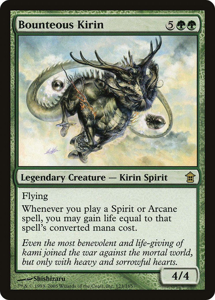 Bounteous Kirin (SOK-123) [Saviors of Kamigawa] Foil
