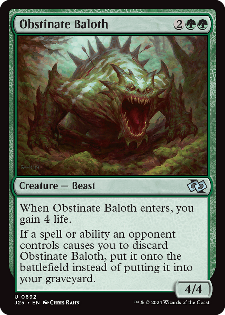 Obstinate Baloth (J25-692) [Foundations Jumpstart]