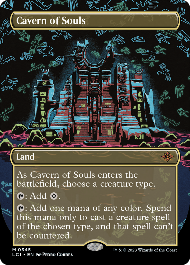 Cavern of Souls (LCI-345) [The Lost Caverns of Ixalan] (Borderless) Foil