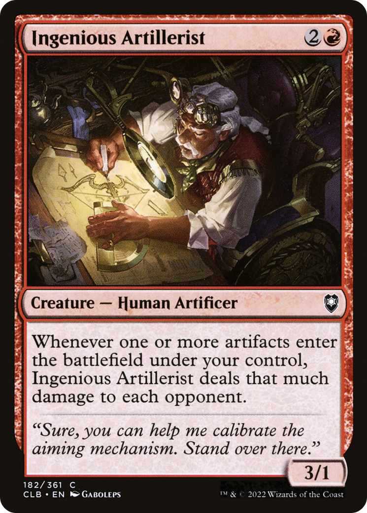 Ingenious Artillerist (CLB-182) [Commander Legends: Battle for Baldur's Gate]
