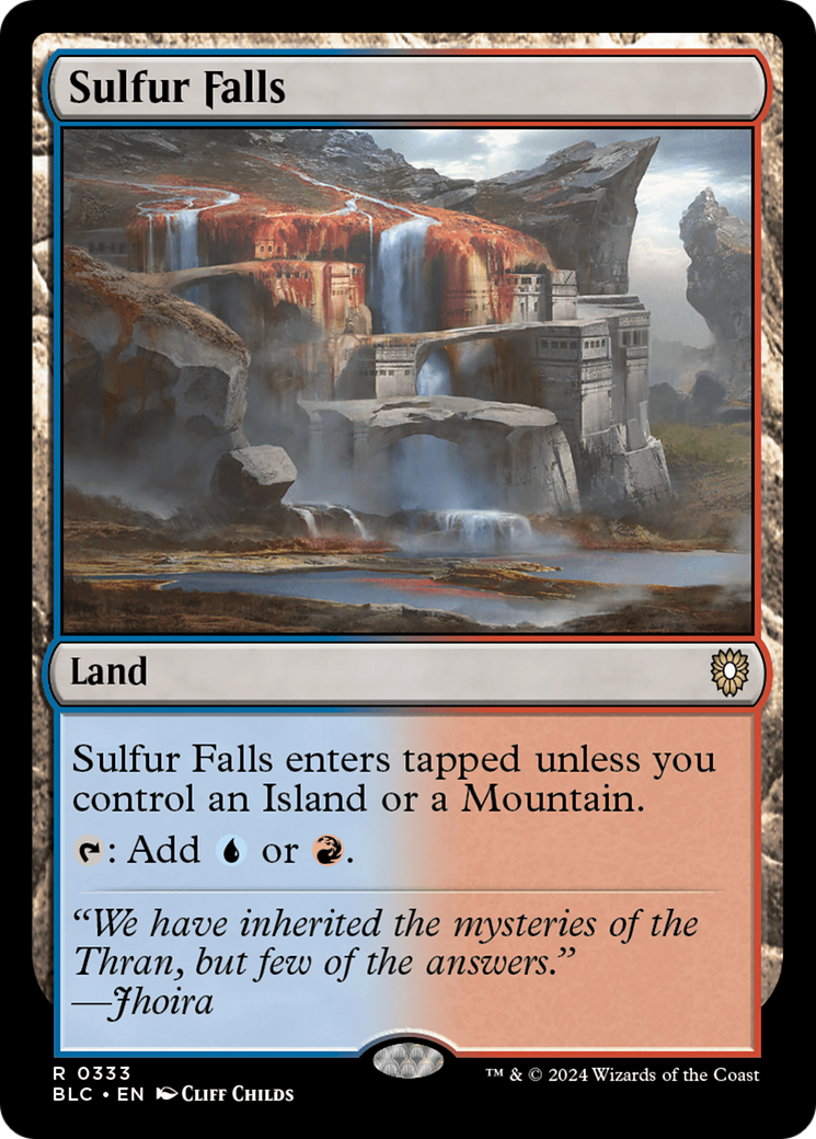 Sulfur Falls (BLC-333) [Bloomburrow Commander]