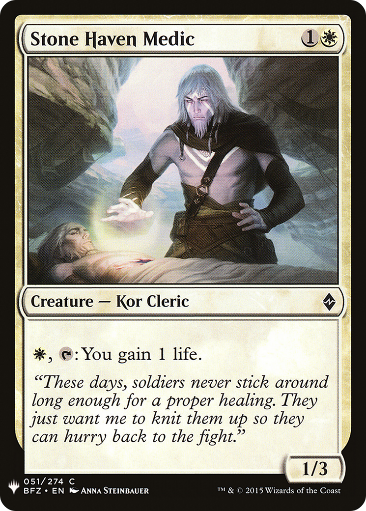 Stone Haven Medic (LIST-BFZ-51) [The List]