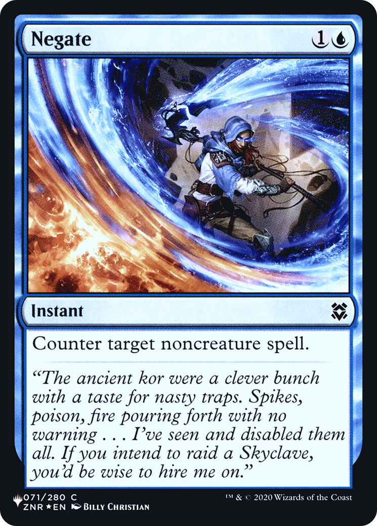 Negate (LIST-ZNR-71) [The List] Foil