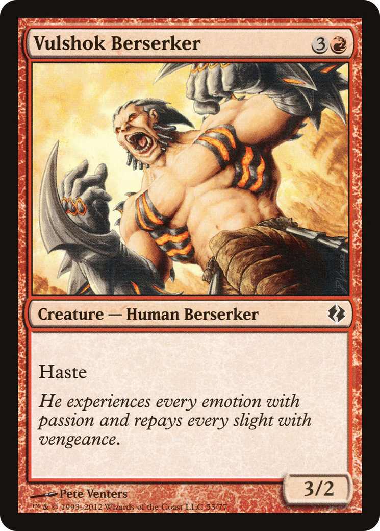 Vulshok Berserker (DDI-053) [Duel Decks: Venser vs. Koth]