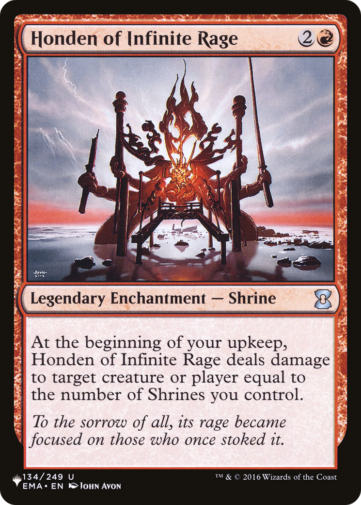 Honden of Infinite Rage (LIST-EMA-134) [The List]