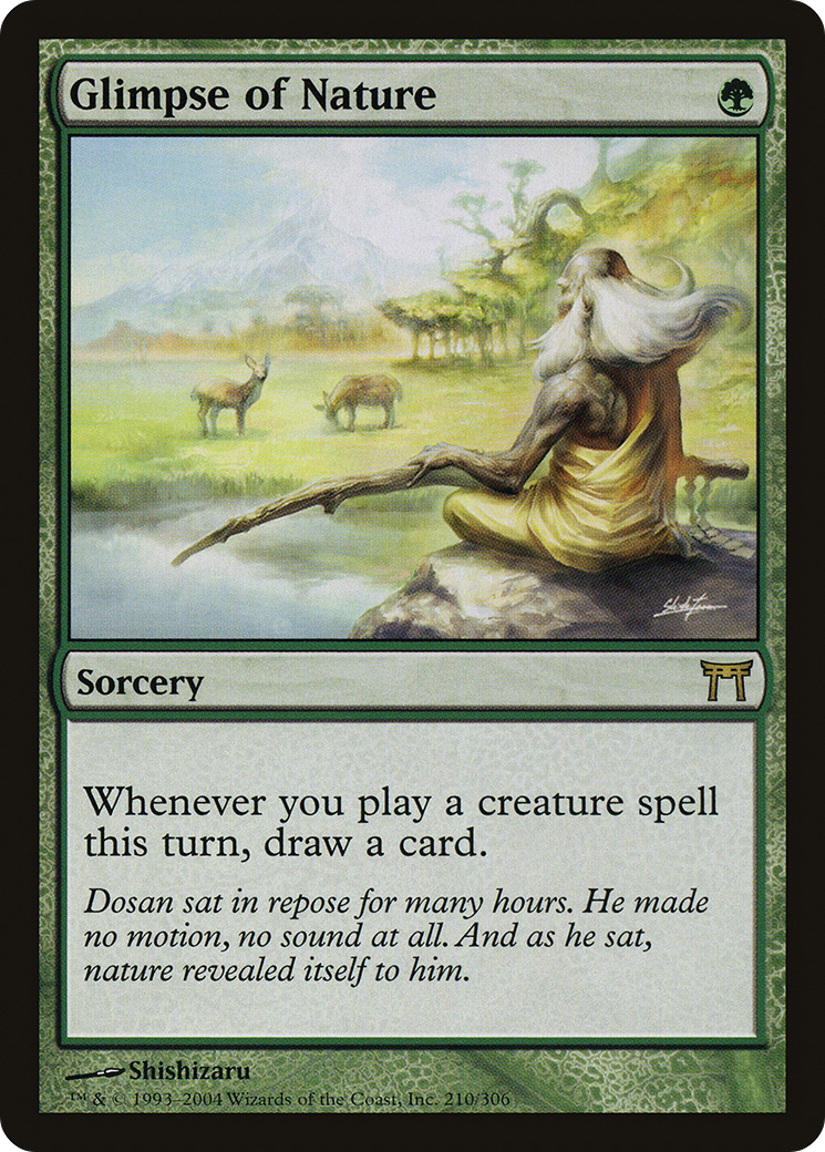 Glimpse of Nature (CHK-210) [Champions of Kamigawa]