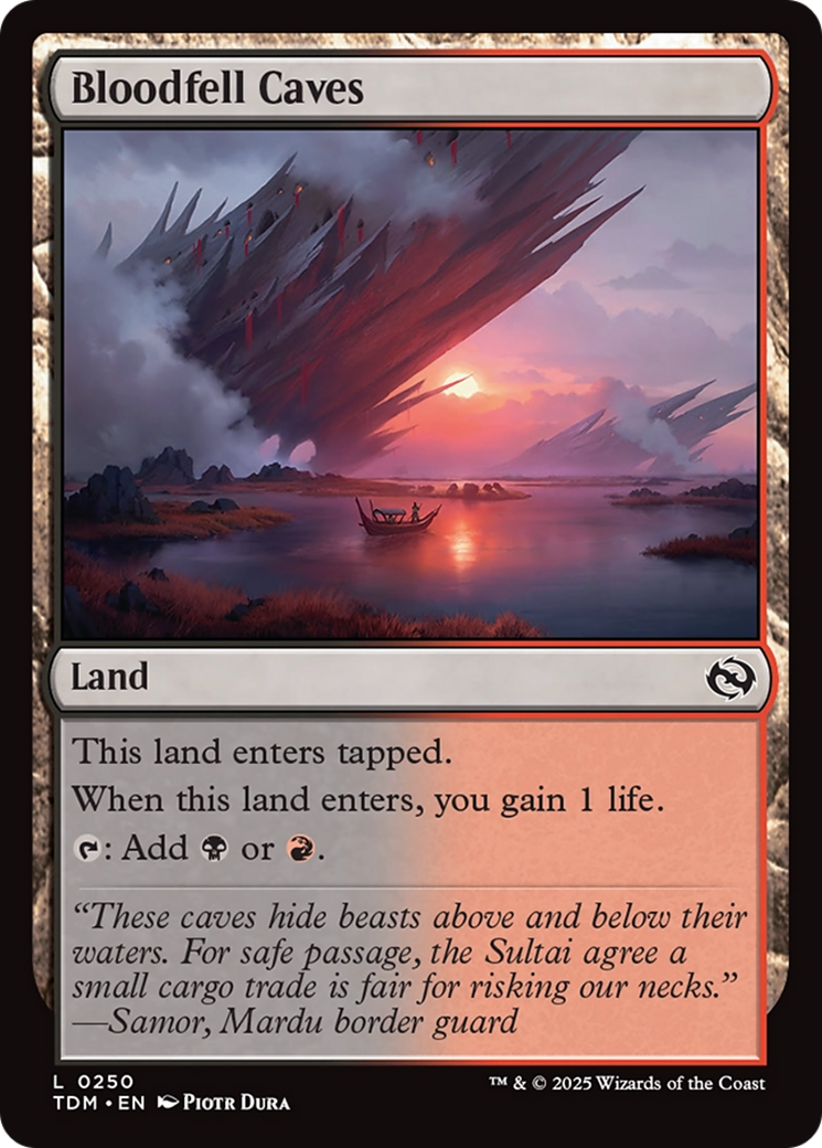 Bloodfell Caves (TDM-250) [Tarkir: Dragonstorm]
