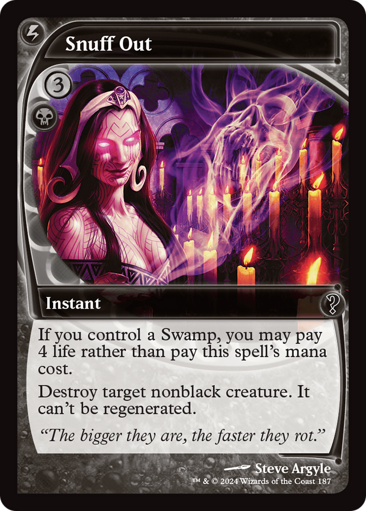 Snuff Out (MB2-187) [Mystery Booster 2] Foil