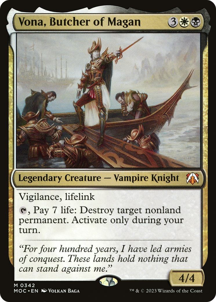 Vona, Butcher of Magan (MOC-342) [March of the Machine Commander]