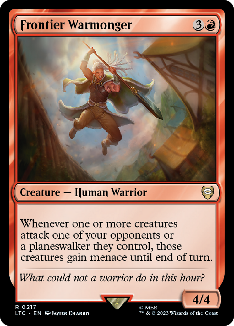 Frontier Warmonger (LTC-217) [Tales of Middle-earth Commander]