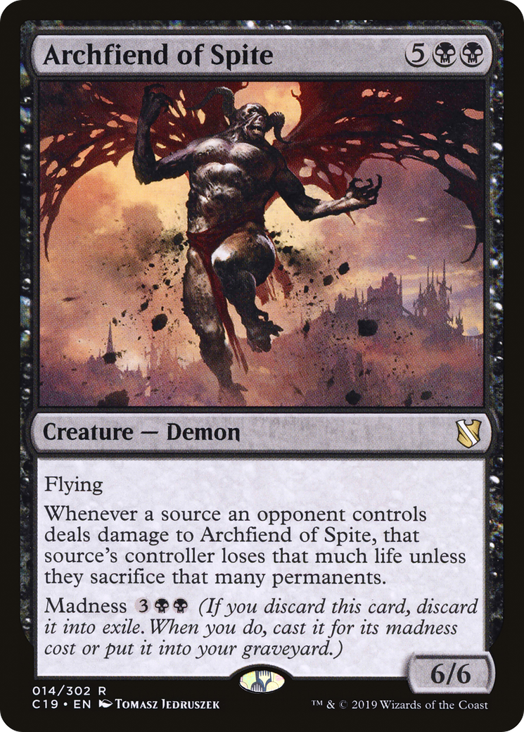 Archfiend of Spite (C19-014) [Commander 2019]