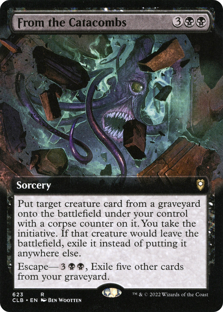 From the Catacombs (Extended Art) (CLB-623) [Commander Legends: Battle for Baldur's Gate]