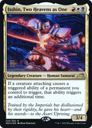 Isshin, Two Heavens as One (PRE-224) [Kamigawa: Neon Dynasty Promos] Foil