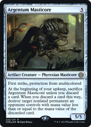 Argentum Masticore (PRE-222S) [Phyrexia: All Will Be One Promos] Foil