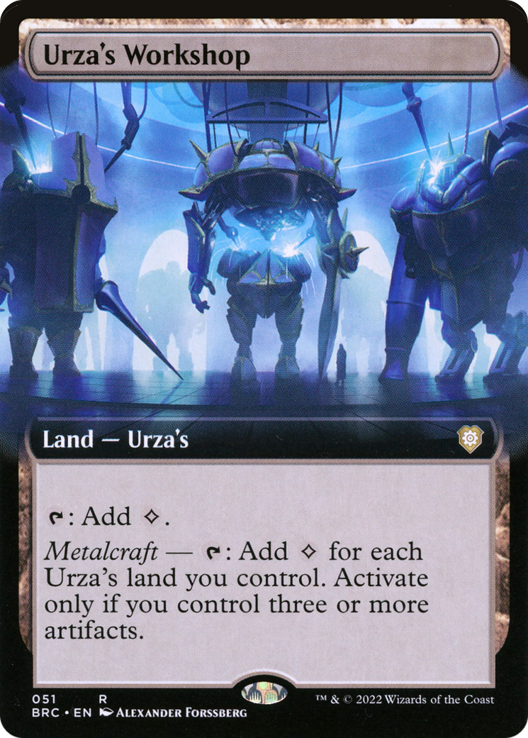 Urza's Workshop (BRC-051) [The Brothers' War Commander]: (Extended Art) Foil