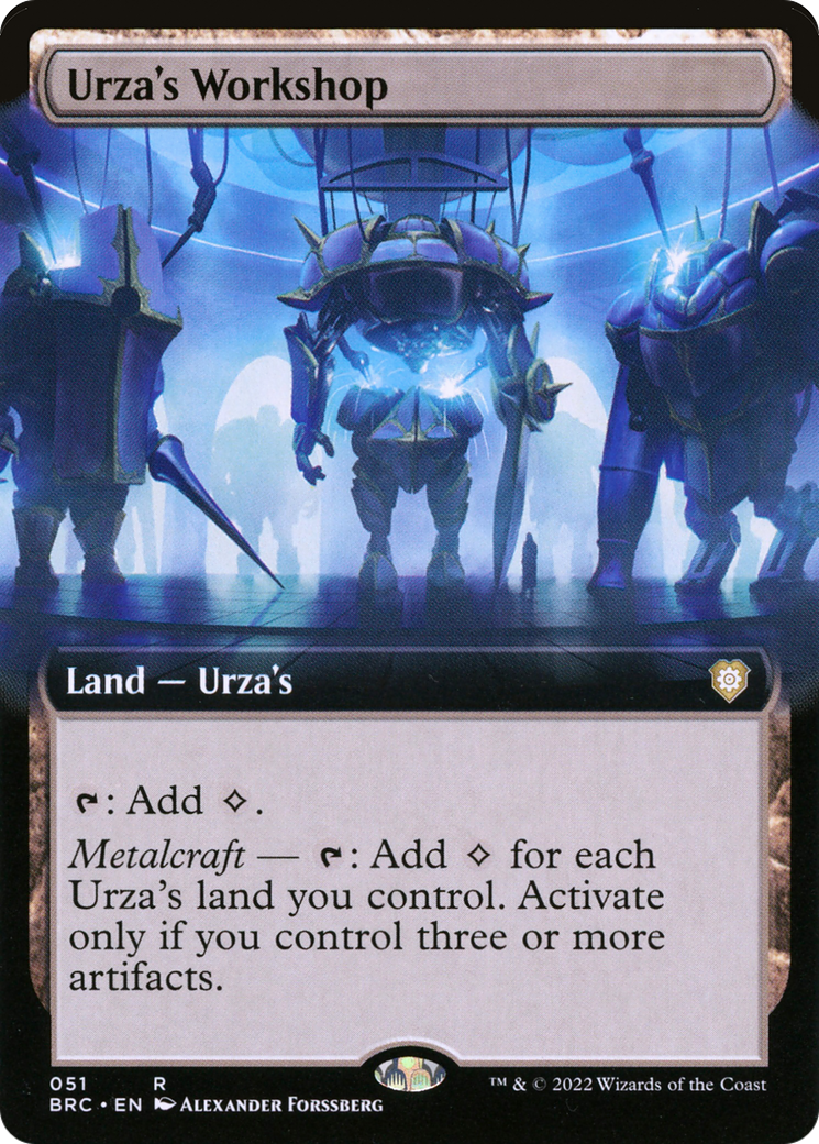 Urza's Workshop (Extended Art) (BRC-051) [The Brothers' War Commander]