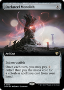 Darksteel Monolith (CMM-778) [Commander Masters]: (Extended Art)