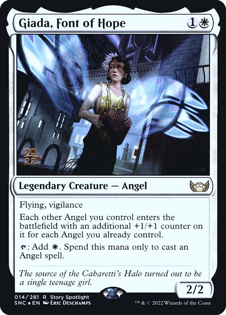 Giada, Font of Hope (PRE-014) [Streets of New Capenna Promos] Foil