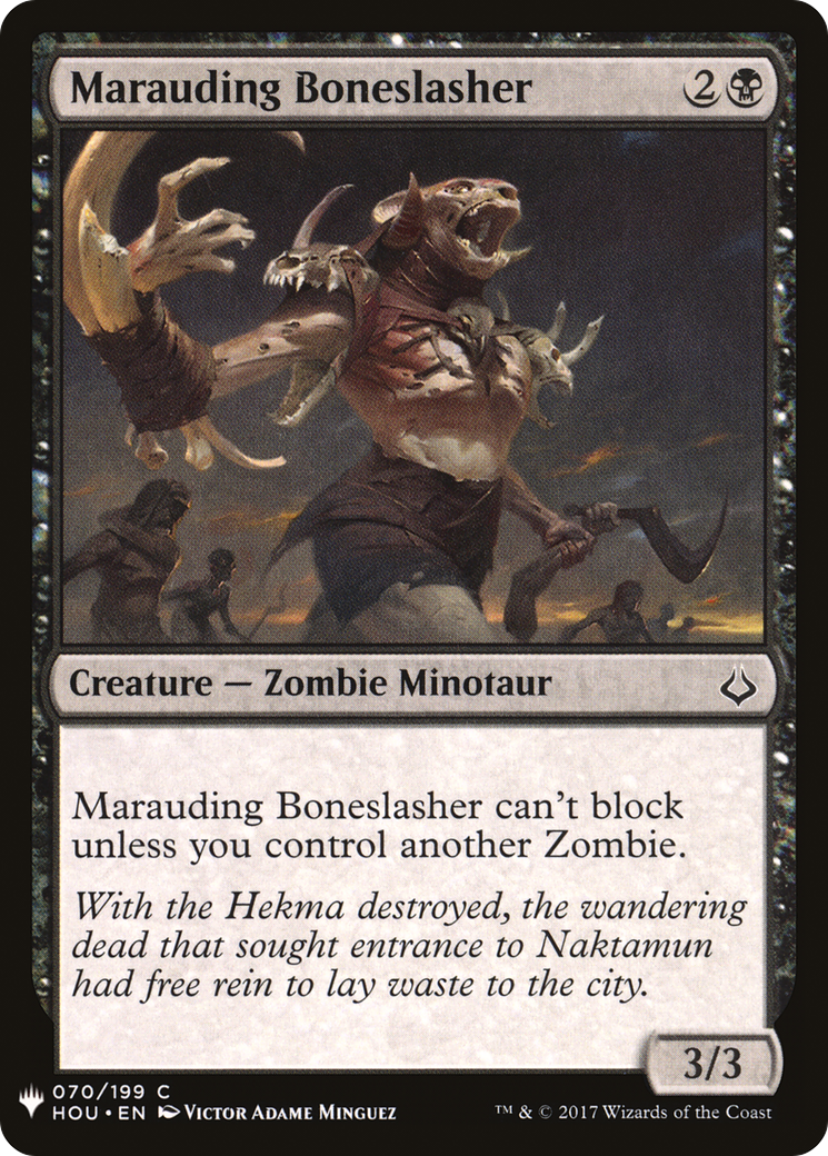 Marauding Boneslasher (LIST-HOU-70) [The List]