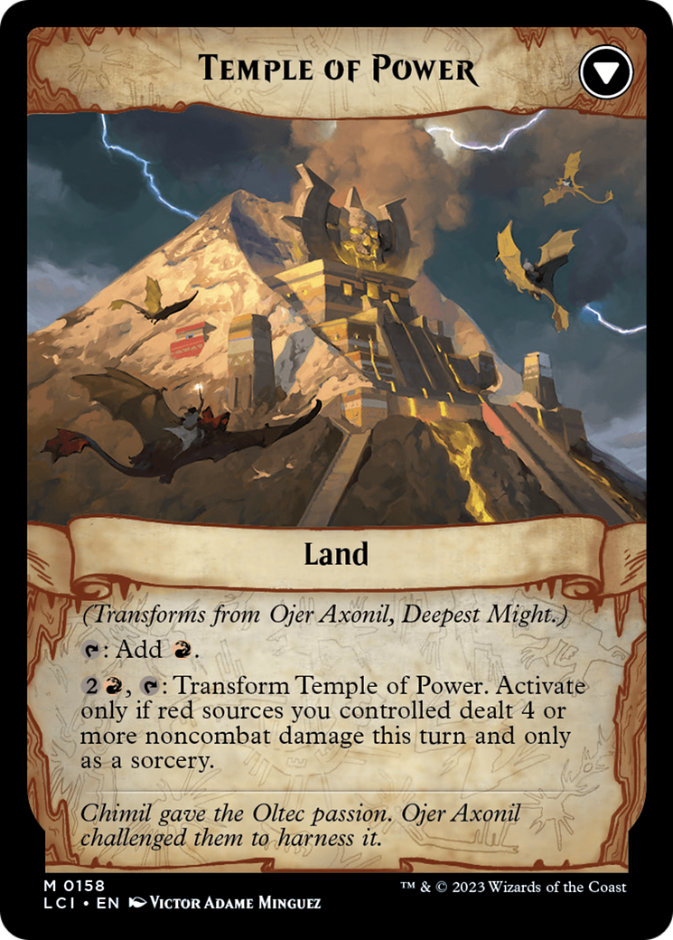 Ojer Axonil, Deepest Might // Temple of Power (LCI-158) [The Lost Caverns of Ixalan]