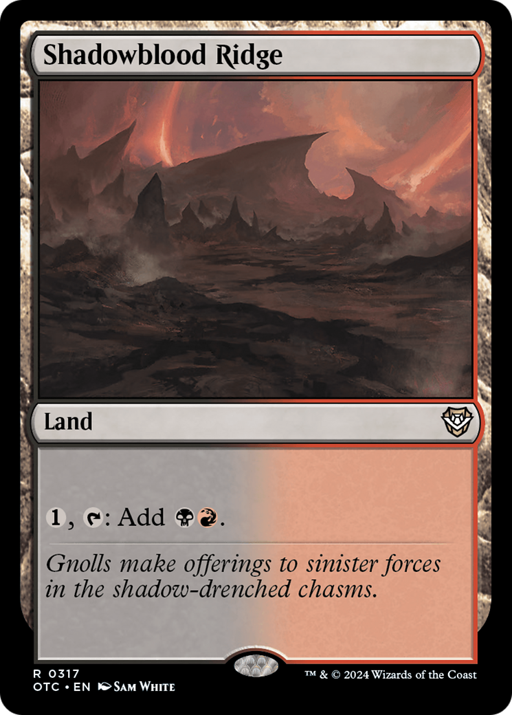 Shadowblood Ridge (OTC-317) [Outlaws of Thunder Junction Commander]
