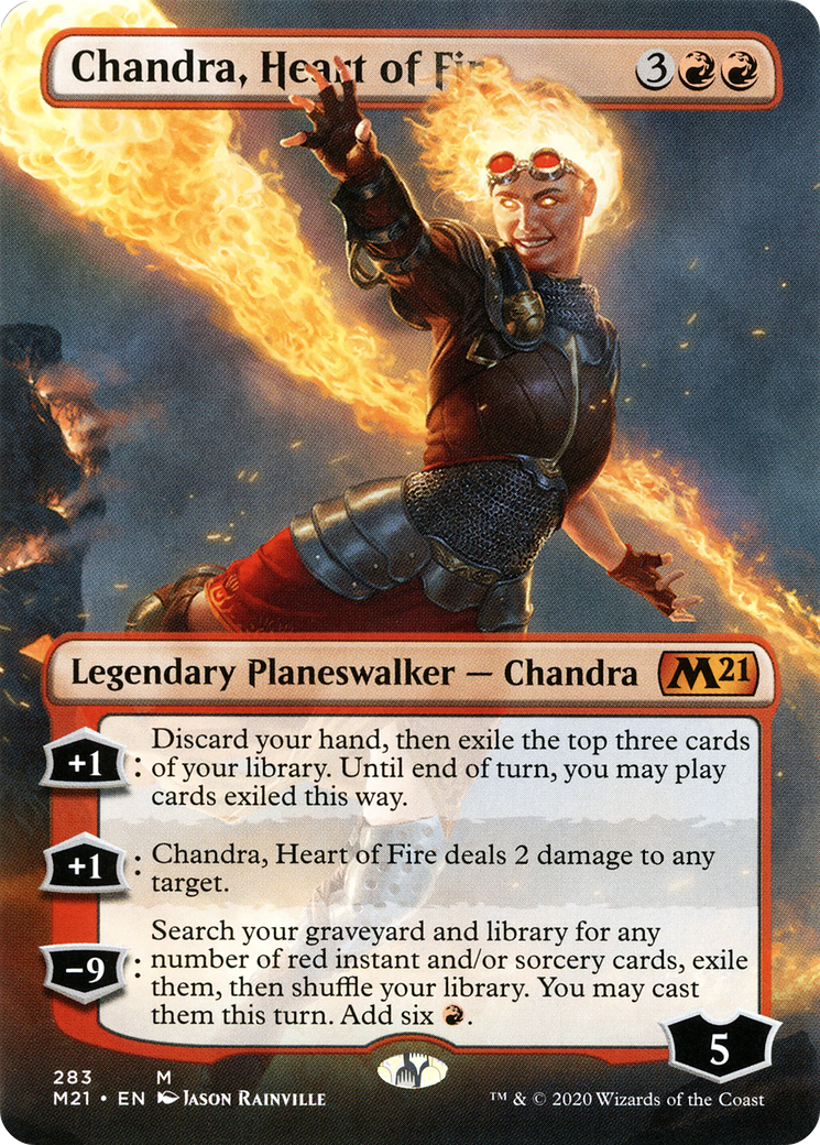Chandra, Heart of Fire (M21-283) [Core Set 2021] (Borderless)