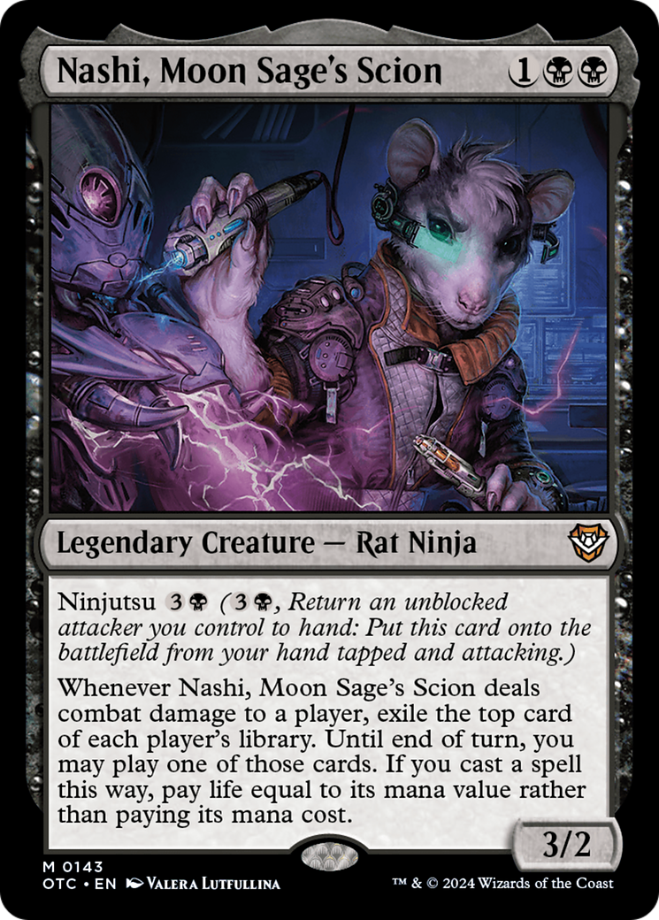 Nashi, Moon Sage's Scion (OTC-143) [Outlaws of Thunder Junction Commander]