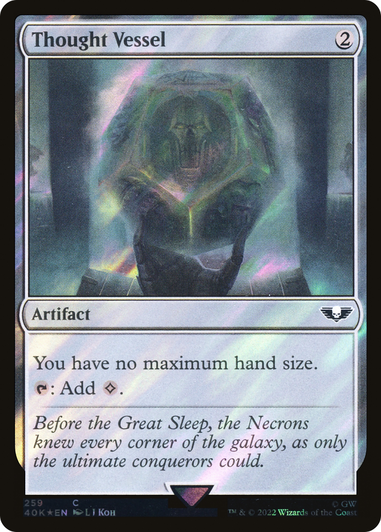 Thought Vessel (Surge Foil) (40K-259) [Warhammer 40,000 Commander] Foil