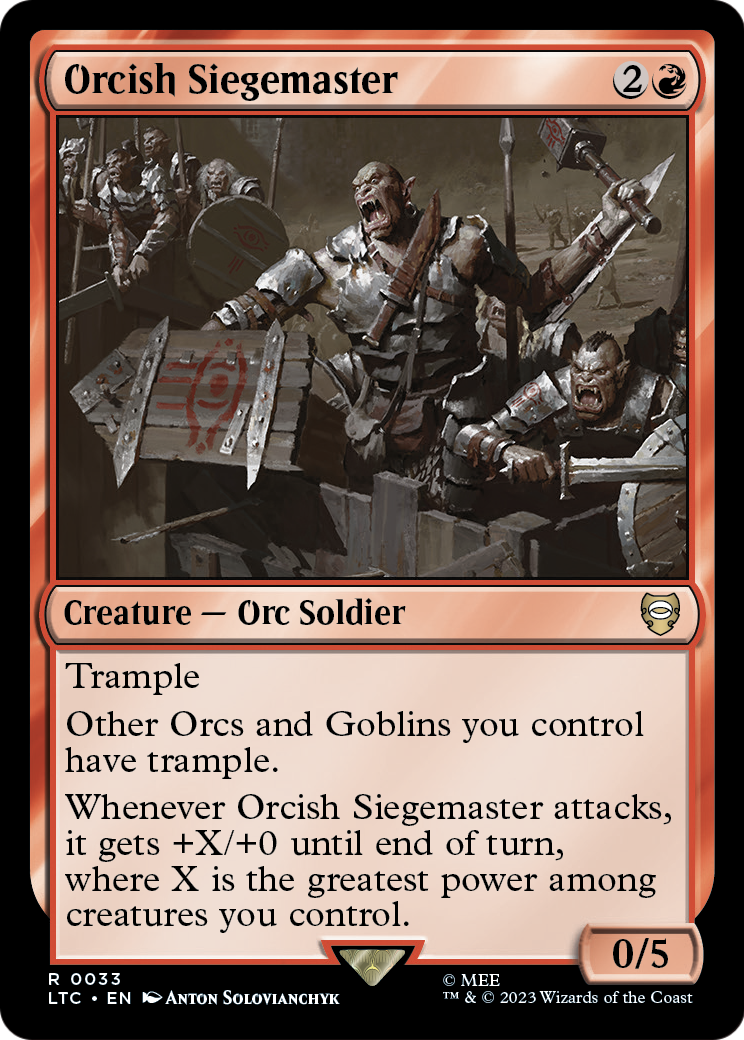 Orcish Siegemaster (LTC-033) [Tales of Middle-earth Commander]