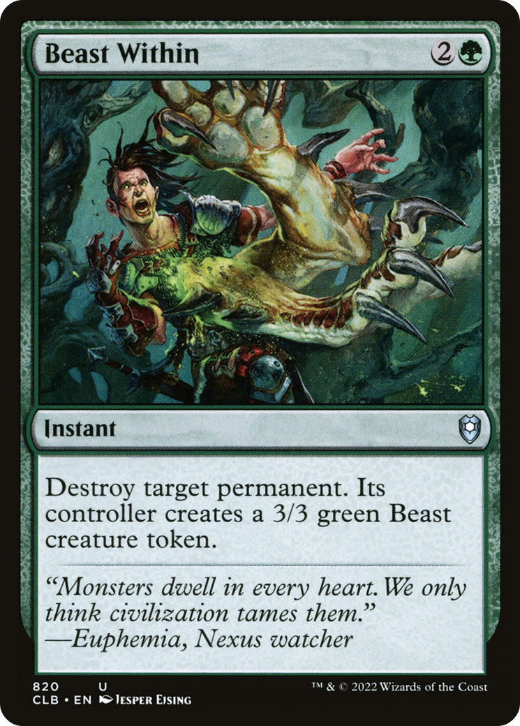 Beast Within (CLB-820) [Commander Legends: Battle for Baldur's Gate]