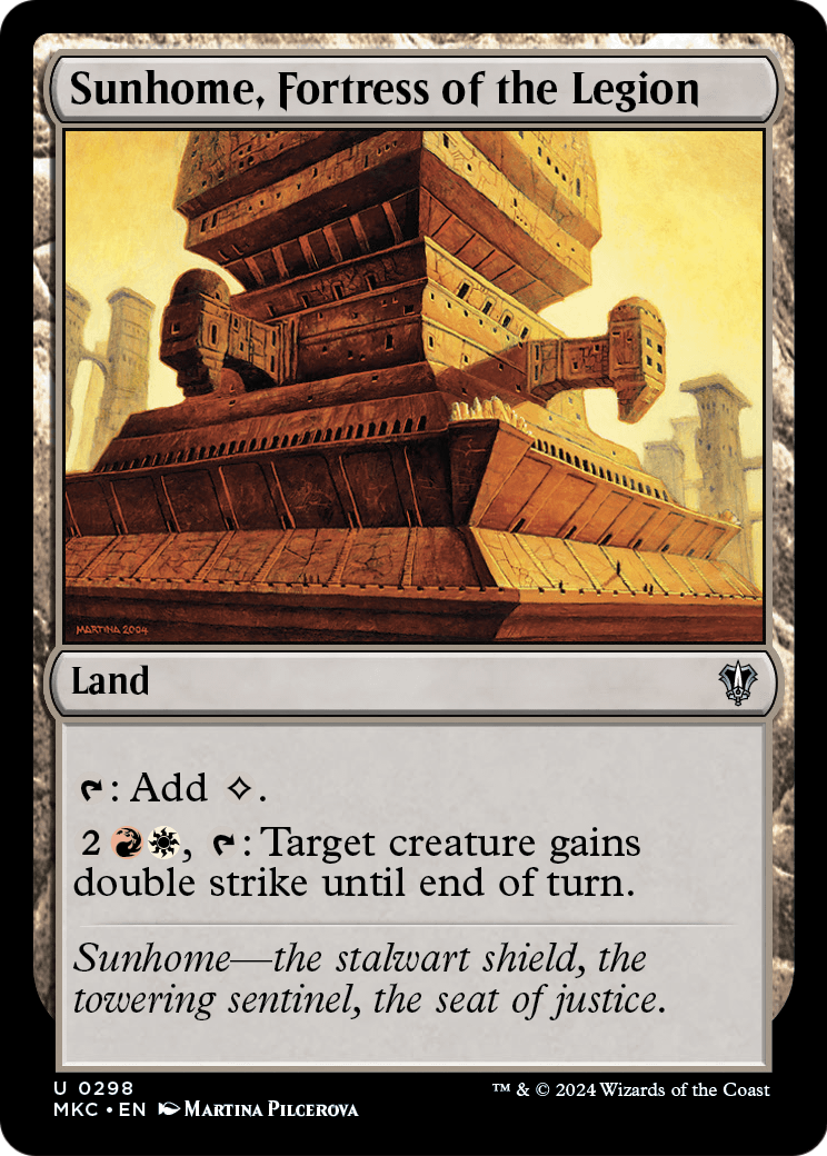 Sunhome, Fortress of the Legion (MKC-298) [Murders at Karlov Manor Commander]