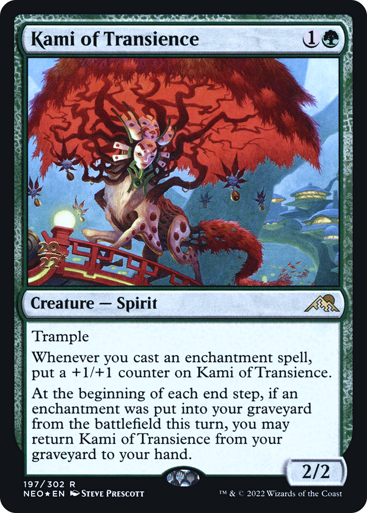 Kami of Transience (PRE-197) [Kamigawa: Neon Dynasty Promos] Foil