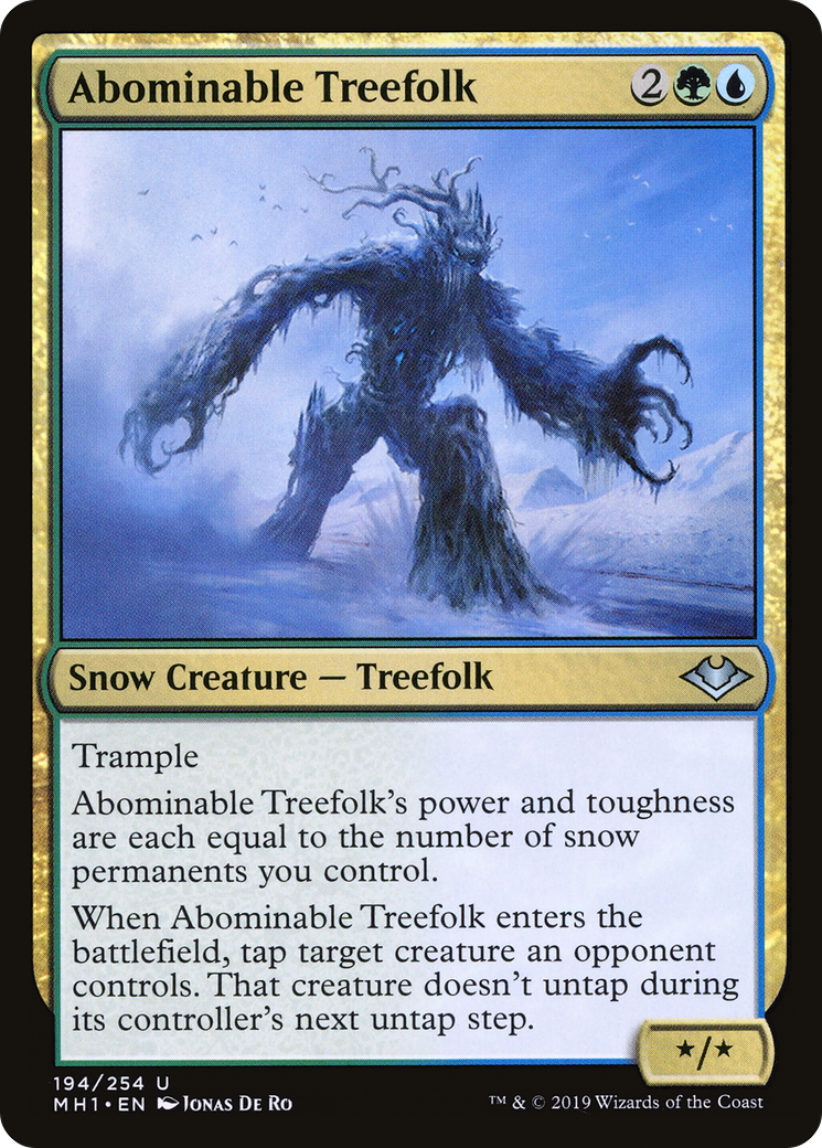 Abominable Treefolk (MH1-194) [Modern Horizons]